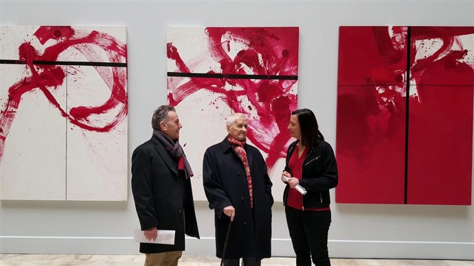 Las obras de Feito se podrán ver hasta el 3 de junio en el Palacio de Sástago