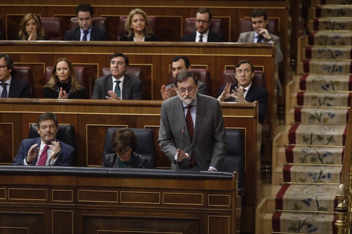 Rajoy i Santamaría en la sessió de control al Govern al Congrés
