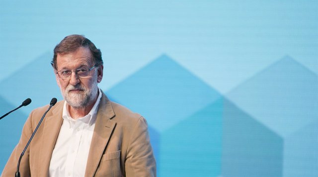 Mariano Rajoy durante el 17º Congreso Autonómico de Murcia (18 de marzo de 2018)