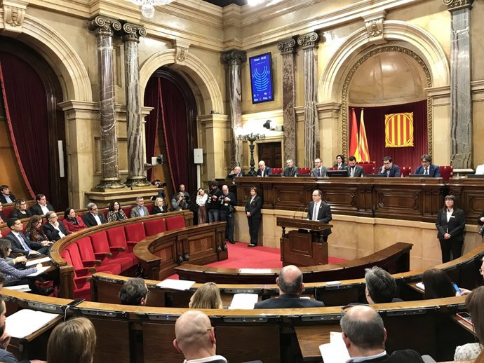 Ple d'investidura de Jordi Turull (JxCat) en primera volta