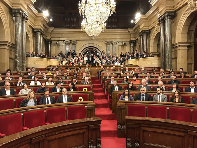 Ple del Parlament d'investidura de Jordi Turull (JxCat) en primera volta