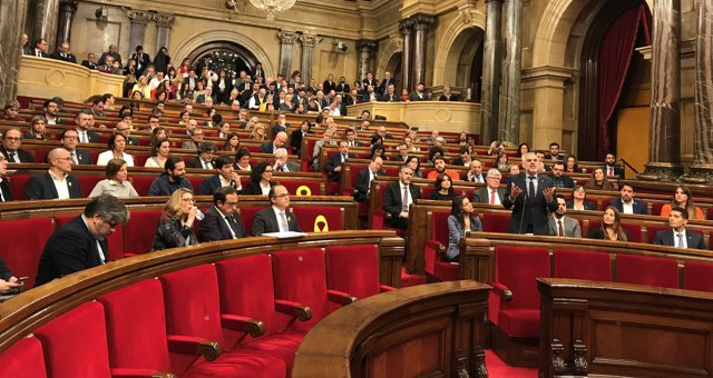 Ple del Parlament d'investidura de Jordi Turull (JxCat) en primera volta