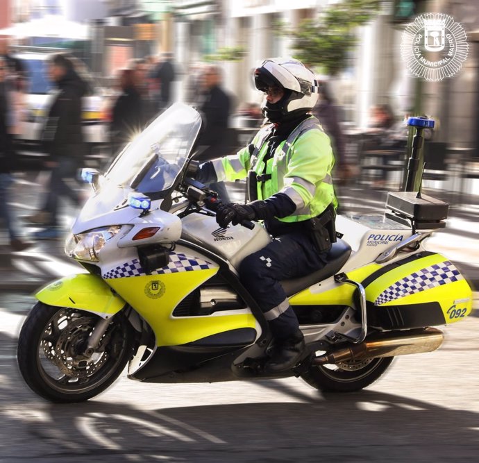 Motorista de la Policía Municipal de Madrid