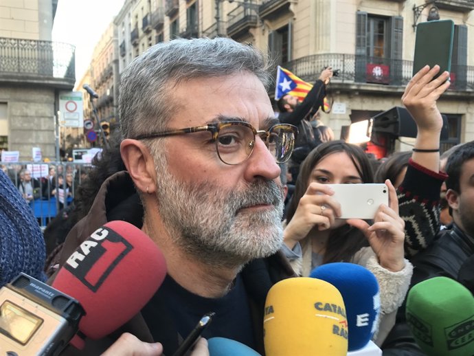 El líder de la CUP al Parlament, Carles Riera