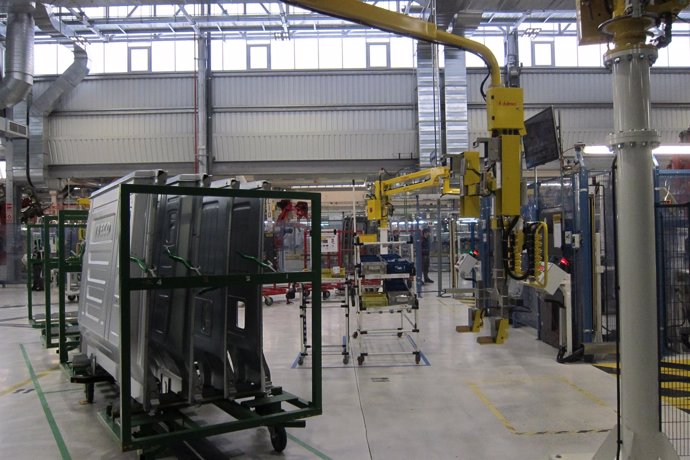 Valladolid. Fase de producción en la fábrica de Iveco                         