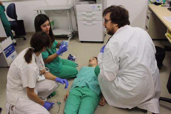 Simulacro del Equipo de Respuesta Rápida del Hospital Josep Trueta