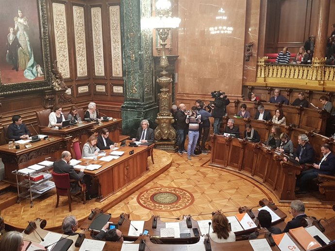 Ple a l'Ajuntament de Barcelona
