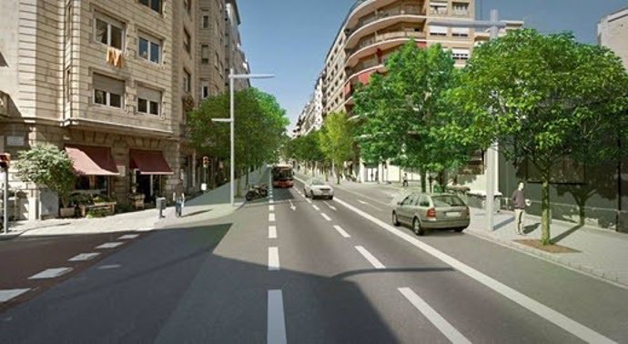 Remodelación de la avenida Príncep d'Astúries de Barcelona