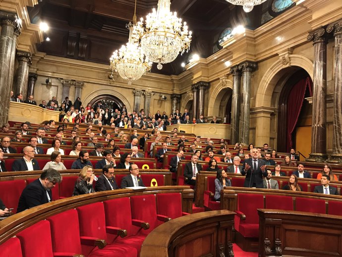 Ple del Parlament d'investidura de Jordi Turull (JxCat) en primera volta