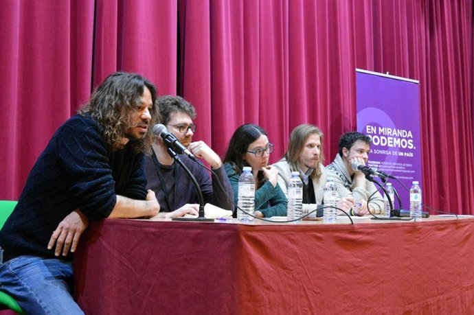 Burgos (24-03-2018).- Acto en Miranda Podemos