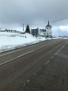 Nieve en Pajares.