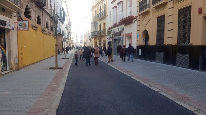 Calle Amor de Dios, en Sevilla