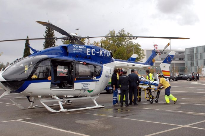 Helicóptero sanitario del Hospital Nacional de Parapléjicos
