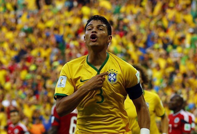 El capitán de la selección brasileña, Thiago Silva