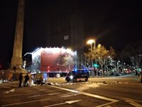 Las concentraciones del domingo en Barcelona se saldan con nueve detenidos