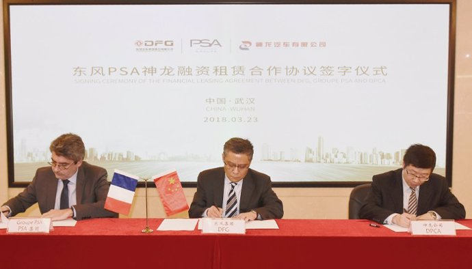 Acuerdo para nueva empresa de renting y leasing en China