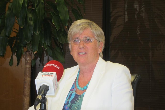 La consellera de Enseñanza de la Generalitat, Clara Ponsatí                     