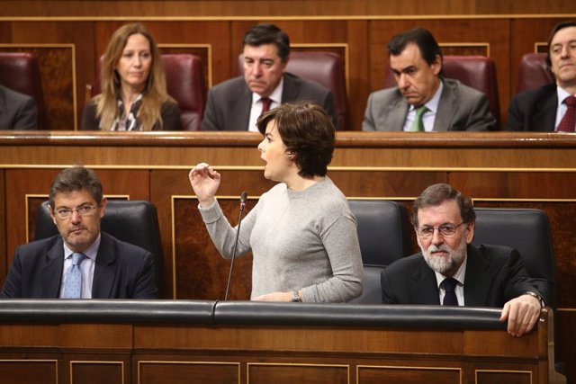 Santamaría en la sesión de control al Gobierno en el Congreso
