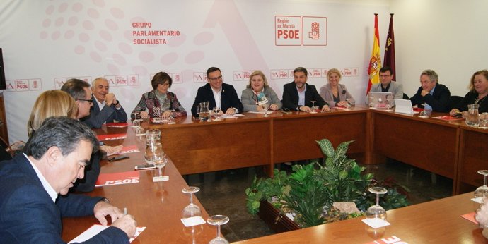 Clara Aguilera participa en una jornada de trabajo con PSOE