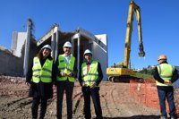 Las obras en el museo del Sitio de los Dólmenes de Antequera, a buen ritmo pese a las lluvias