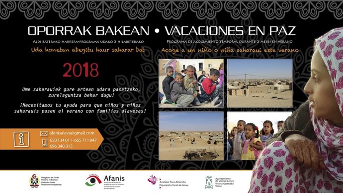 Programa 'Vacaciones en Paz' que gestionan Afanis y el Frente Polisario 