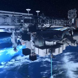 La plataforma Bartolomeo de la Estación Espacial con OSIRIS incorporado