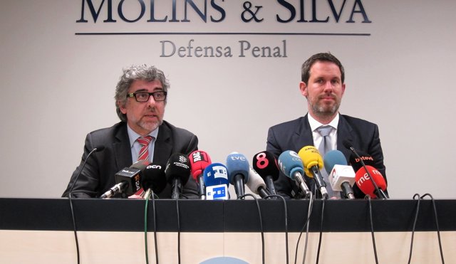 L'advocat de Jordi Sànchez, Jordi Pina; advocat expert en DDHH Nico Krisch