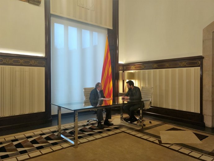 Josep González (Pimec) i Roger Torrent