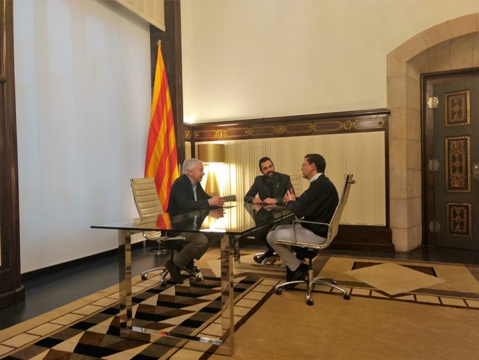 Antoni Abad, Roger Torrent i David Garrofé