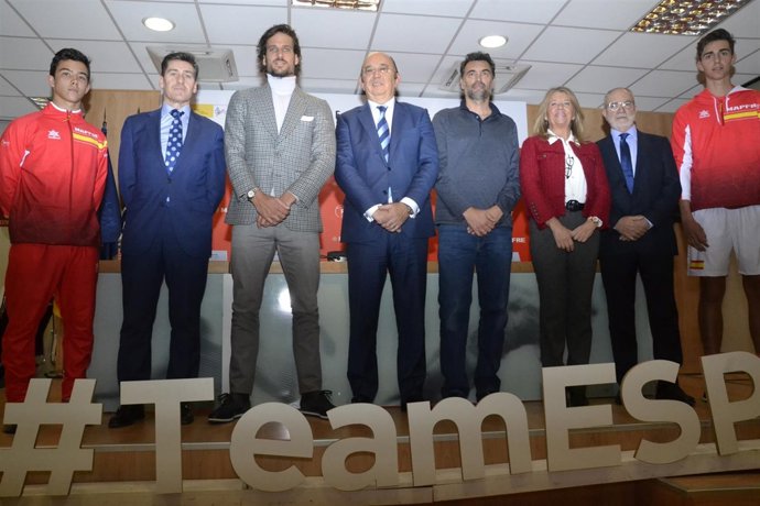 Sergi Bruguera y Feliciano López presentan el equipo de Copa Davis