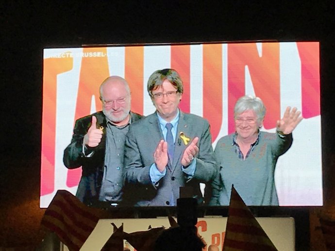 Lluís Puig,  Carles Puigdemont, Clara Ponsatí