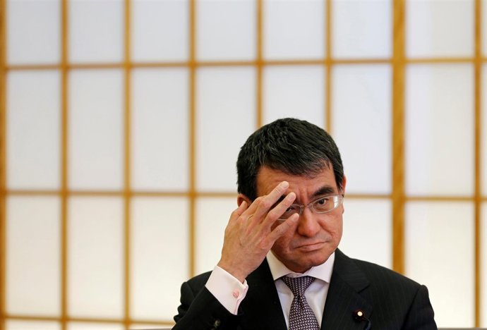 El ministro de Exteriores japonés, Taro Kono.