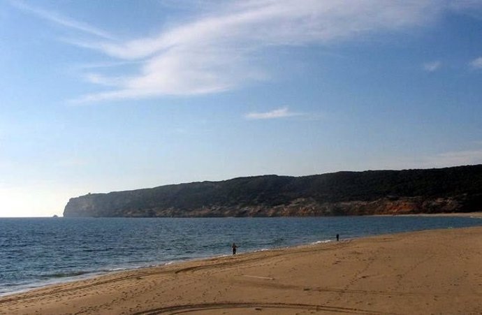 Playa de La Hierbabuena donde se celebra el Festival Cabo de Plata