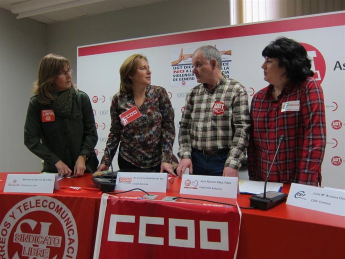 Sindicatos en Correos en Asturias