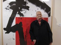 Luis Feito ha inaugurado hoy una exposición con su obra gráfica en Fuendetodos