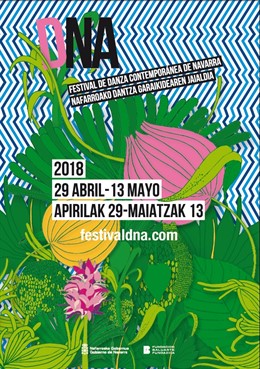 Cartel del Festival de Danza Contemporánea de Navarra 2018