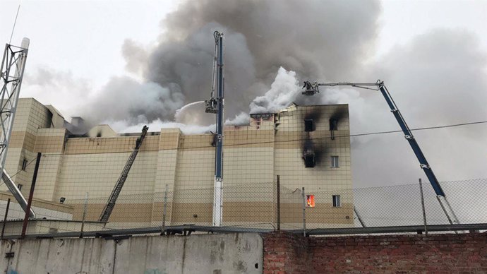 Incendio en Kemerovo (Siberia)