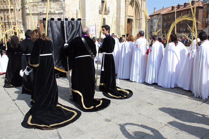 Archivo.- Celebración de la procesión de las Palmas en Palencia