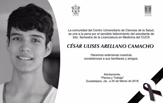 Estudiante fallecido en México