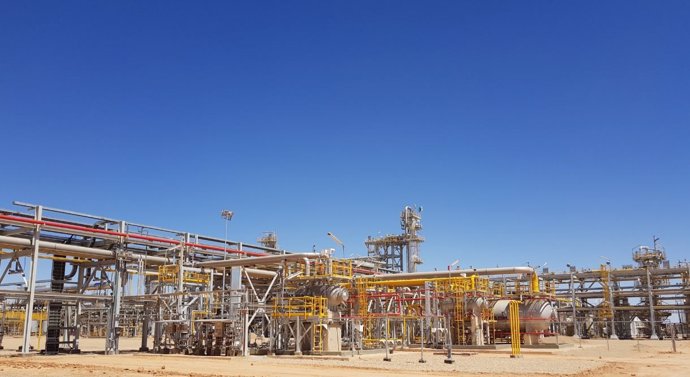 Campo de gas de Cepsa en Argelia