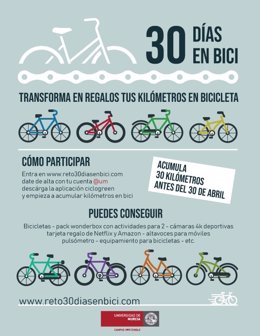 [Comunicacionumu] La Universidad De Murcia Se Suma Al Reto ‘30 Días En Bici’