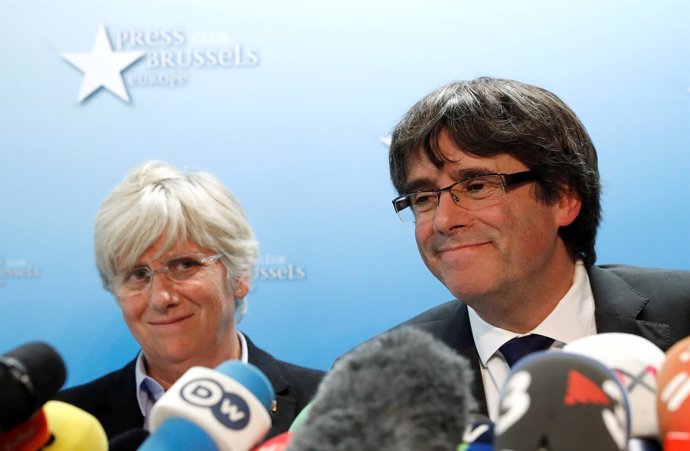 Carles Puigdemont y Clara Ponsatí en una imagen de recurso