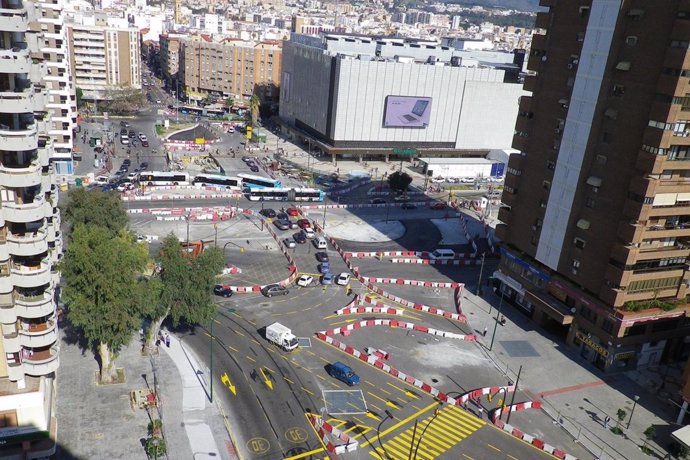 Desvios de Málaga tramo del metro Renfe-Guadalmedina, 