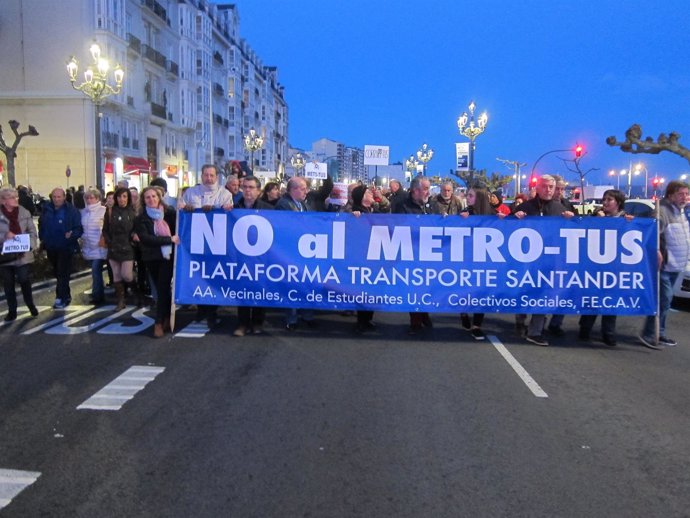 Plataforma contra el MetroTUS de Santander 