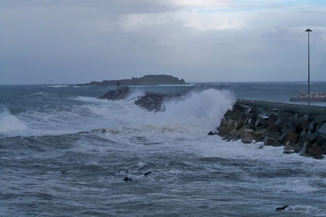 Olas en la costa vasca