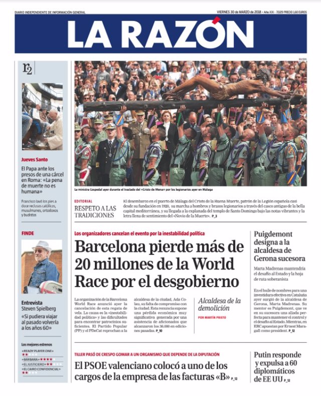 Portada La Razón