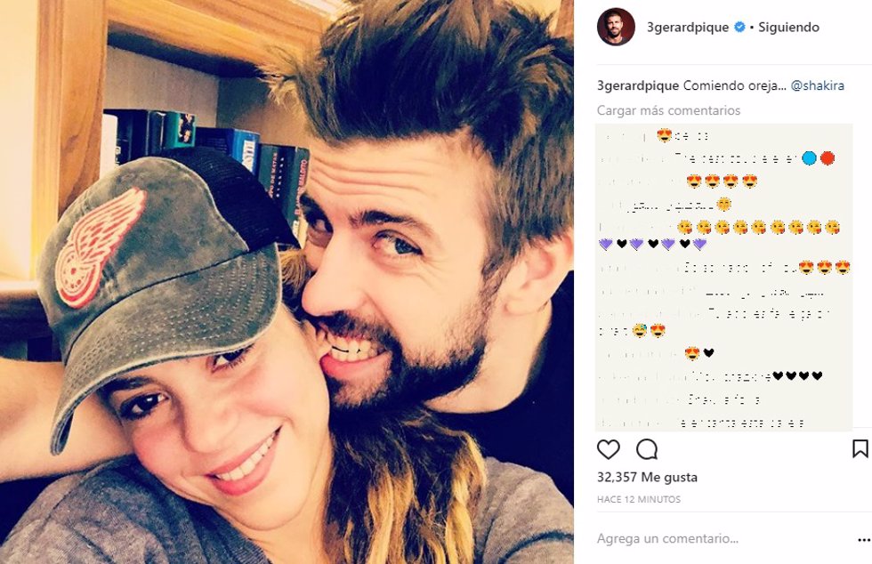 Shakira y pique foto juntos subida a instagram en semana santa de 2018