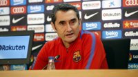 Valverde y las dudas por Messi: "La acumulación de partidos juega en contra de arriesgar"