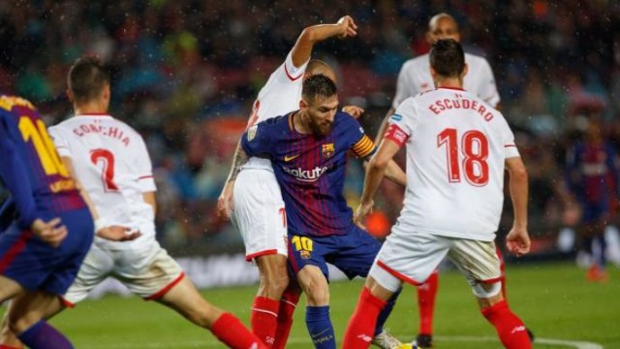 Messi en el Barcelona - Sevilla