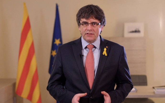 Candidat de JxCat a la Presidència de la Generalitat,  Carles Puigdemont